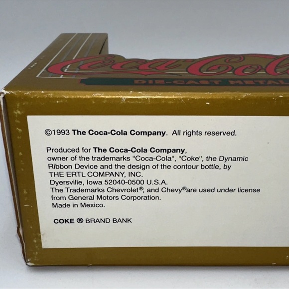 1993 Ertl 1931 Delivery Truck Coca Cola Vintage (NIB) - Picture 7 of 8